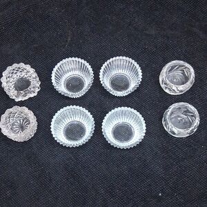 Vintage assorted styles of Salt Dip cellars(8)